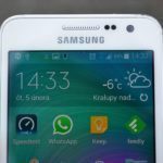 Samsung Galaxy A3 – reproduktor, senzory, objektiv
