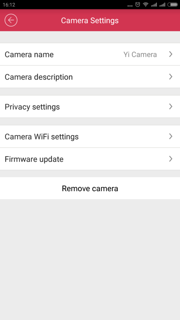Xiaomi Ants Smart Camera aplikace Yi Camera 11