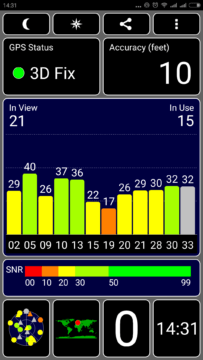 Xiaomi MI Note - GPS satelity Xiaomi MI Note - GPS satelity
