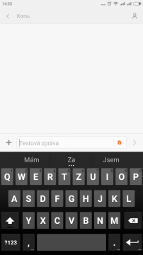 Xiaomi MI Note -  klávesnice