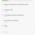 Xiaomi MI Note – obsazení paměti
