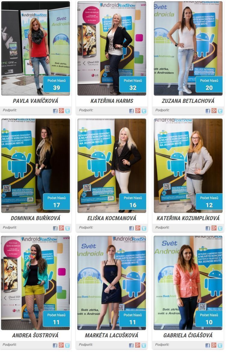 miss android roadshow 2014 - finalistky miss android roadshow 2014 - finalistky