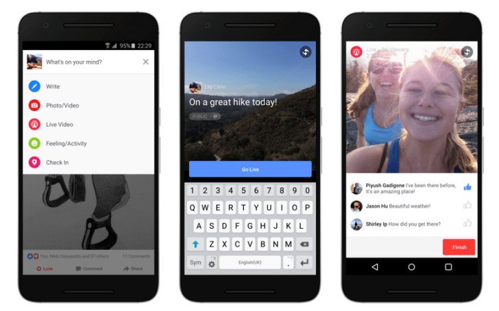 Facebook chystá "Živá videa" pro Android