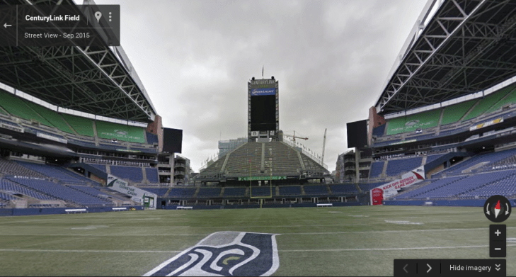 Google Street View - návštěvy stadionů