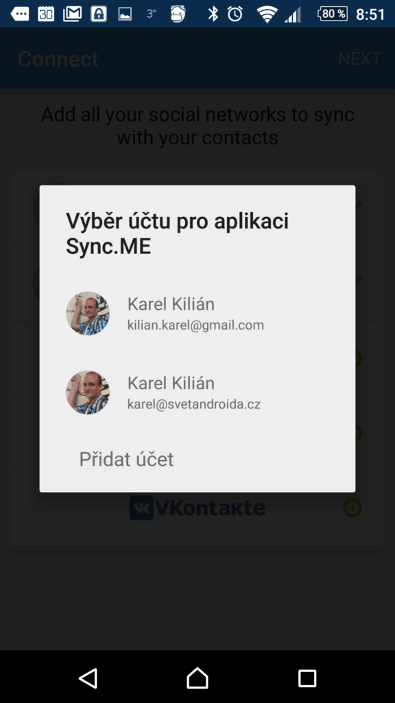 Přihlášení k síti