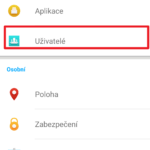 Sekce Uživatelé