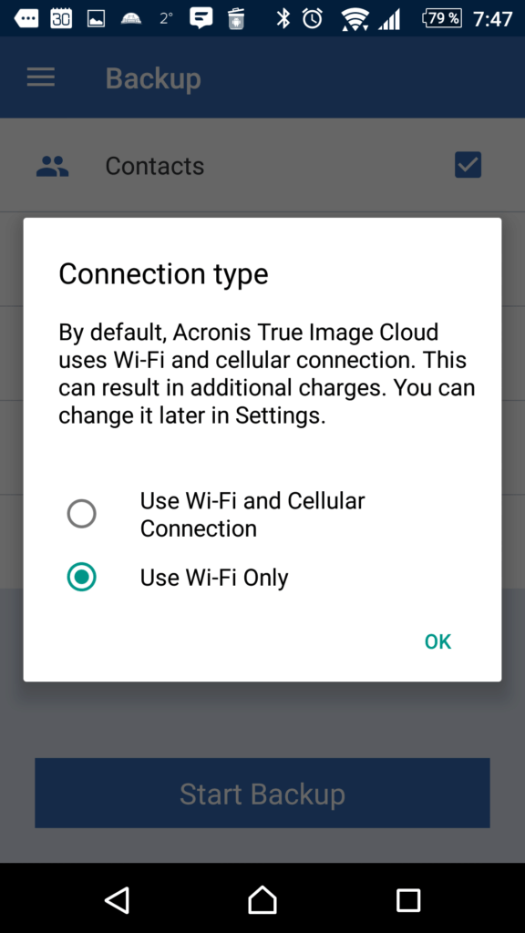 Použití výhradně Wi-Fi připojení