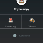 Upozornění na chybu v mapě