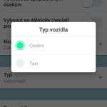 Volba typu vozidla