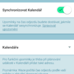 Nastavení propojení s kalendářem
