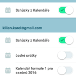 Výběr používaných kalendářů