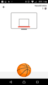 A můžete hrát basket v aplikaci Facebook Messenger