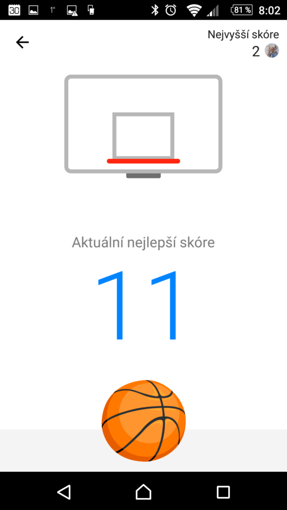 Od 10. levelu se koš posouvá