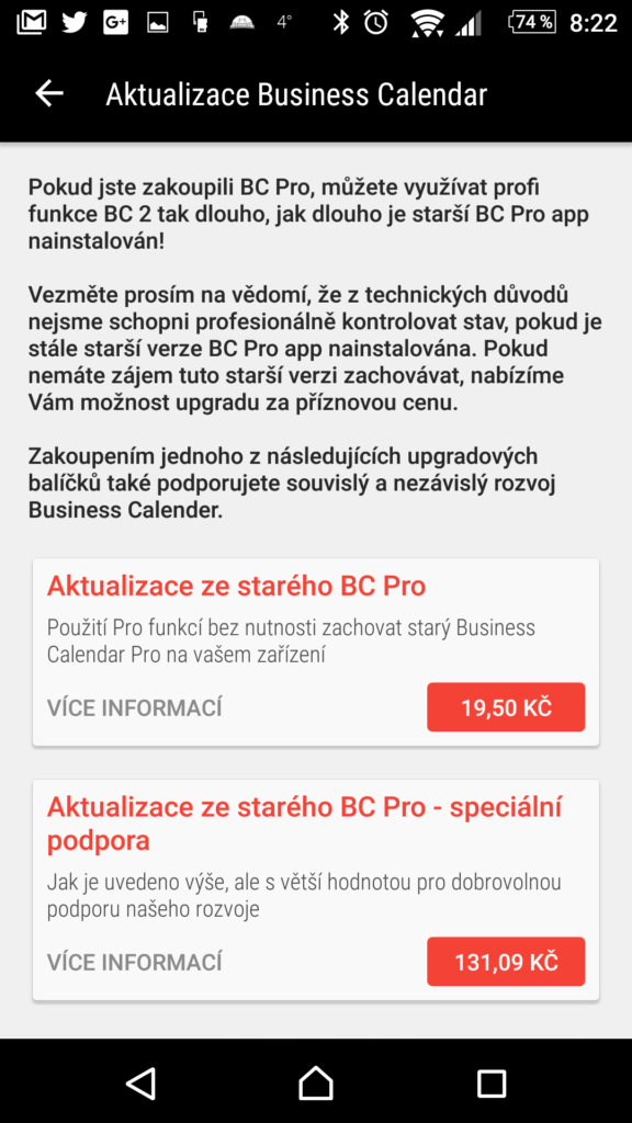 Nákup v aplikaci