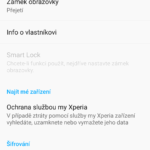 Nastavení informací na odemykací obrazovku