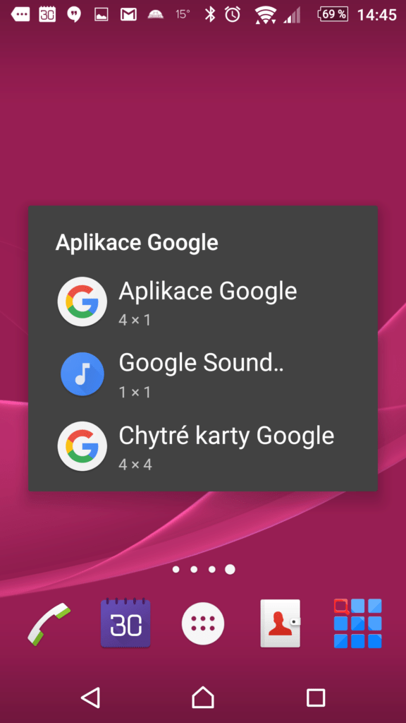 Widgety Google