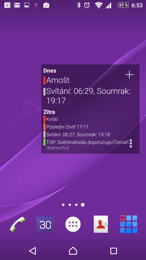 Simple Calendar Widget