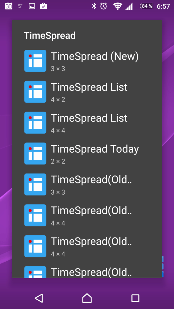 Rozvrh hodin TimeSpread