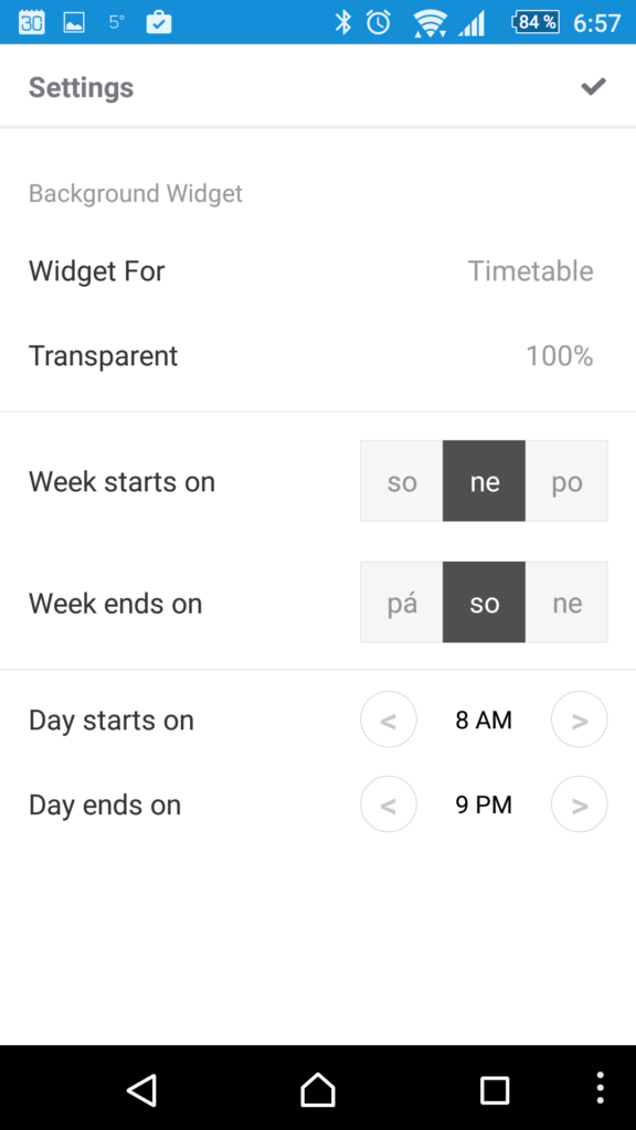 Rozvrh hodin TimeSpread