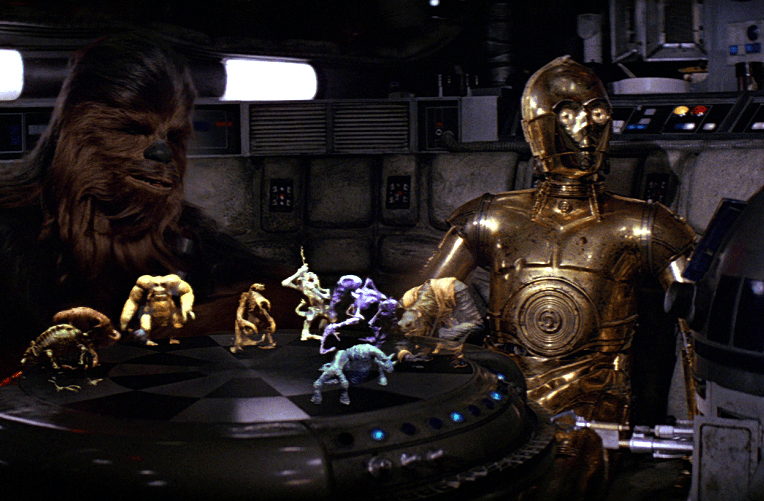 Dejarik_Chewbacca_C-3PO