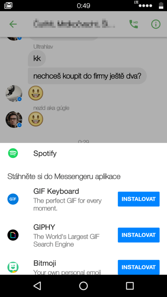 Facebook a Spotify spojují síly Messenger má umět snadné sdílení hudby 1
