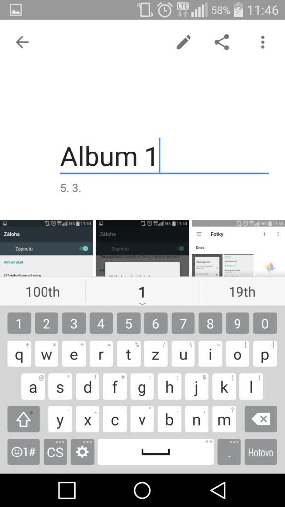 Google Fotky 7