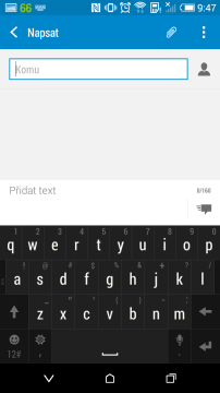 HTC Desire 620 -  klávesnice