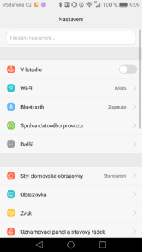 Huawei Mate 8 nastavení 1