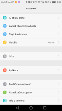 Huawei Mate 8 nastavení 2