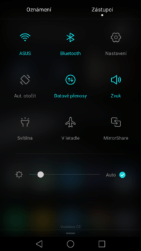 Huawei Mate 8 přepínače