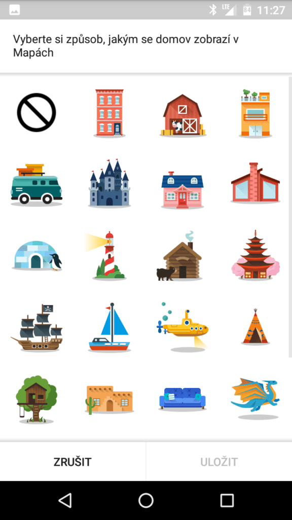 Mapy Google tématické ikony 3