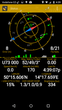 Motorola Moto X (2014) - GPS satelity Motorola Moto X (2014) - GPS satelity