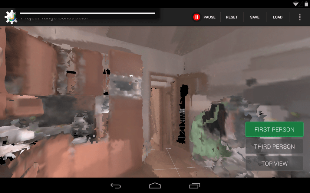 Project Tango mapování místnosti 1