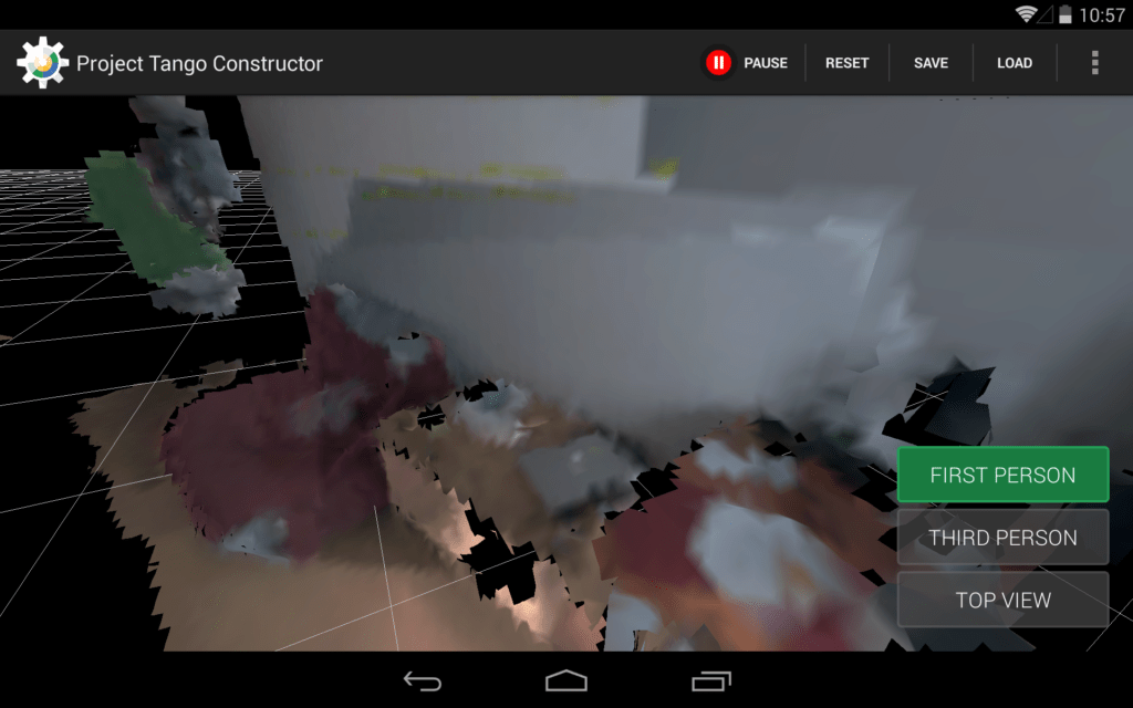Project Tango mapování místnosti 3
