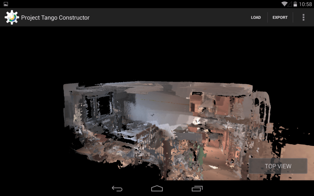 Project Tango mapování místnosti 4