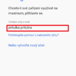 Přihlášení účtem Google