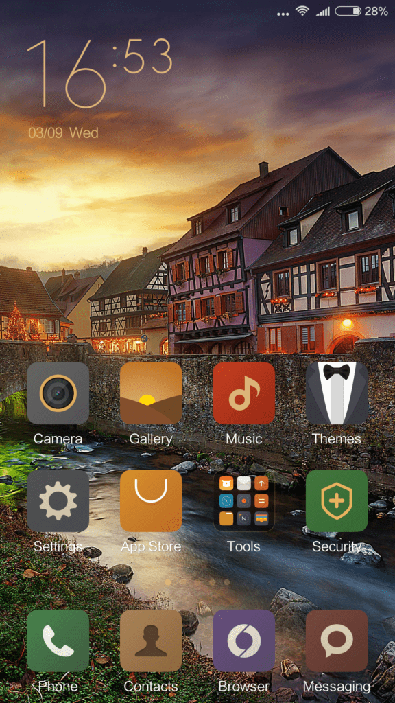 Xiaomi Mi4S Homescreen
