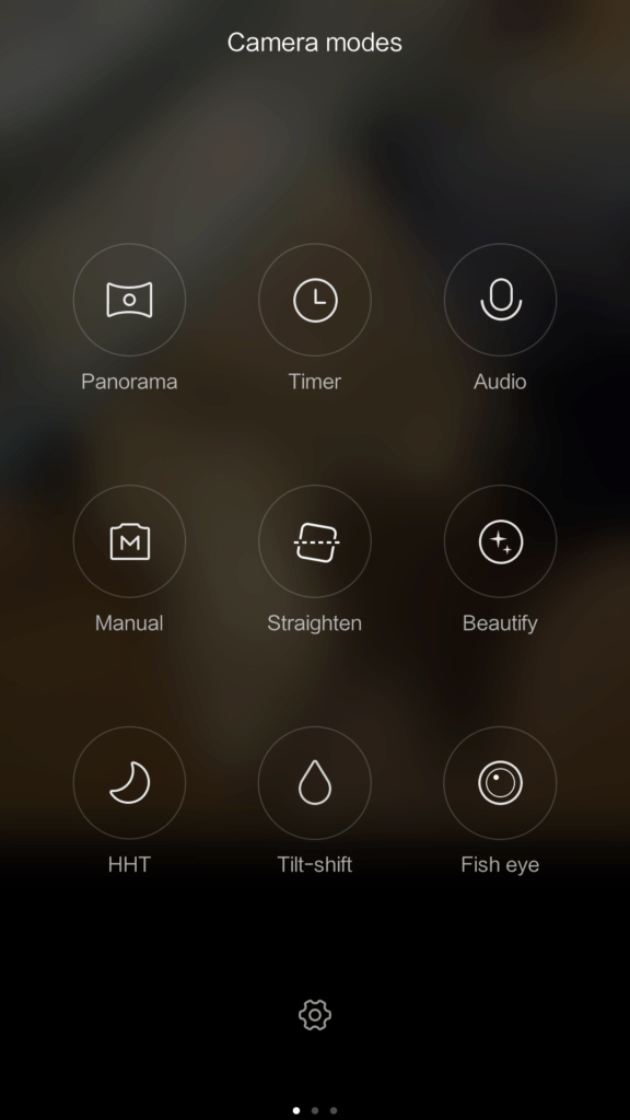 Xiaomi Mi4S fotoaparát mody