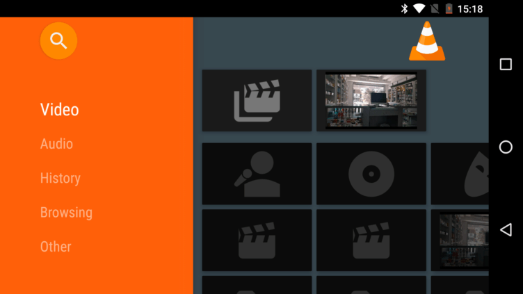 VLC v rozhraní pro Android TV