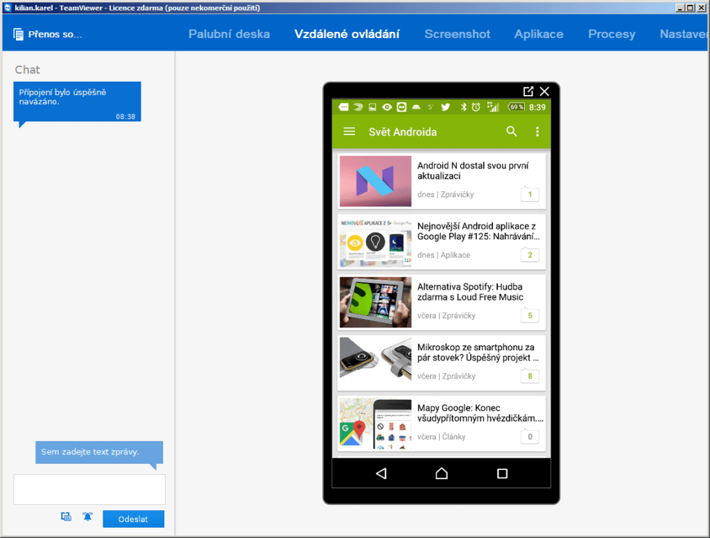 Vzdálené ovládání zařízení s Androidem - padl další z mýtů