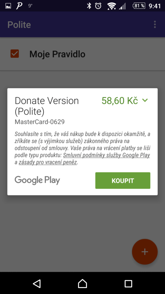 Cena placené verze je necelých 60 Kč