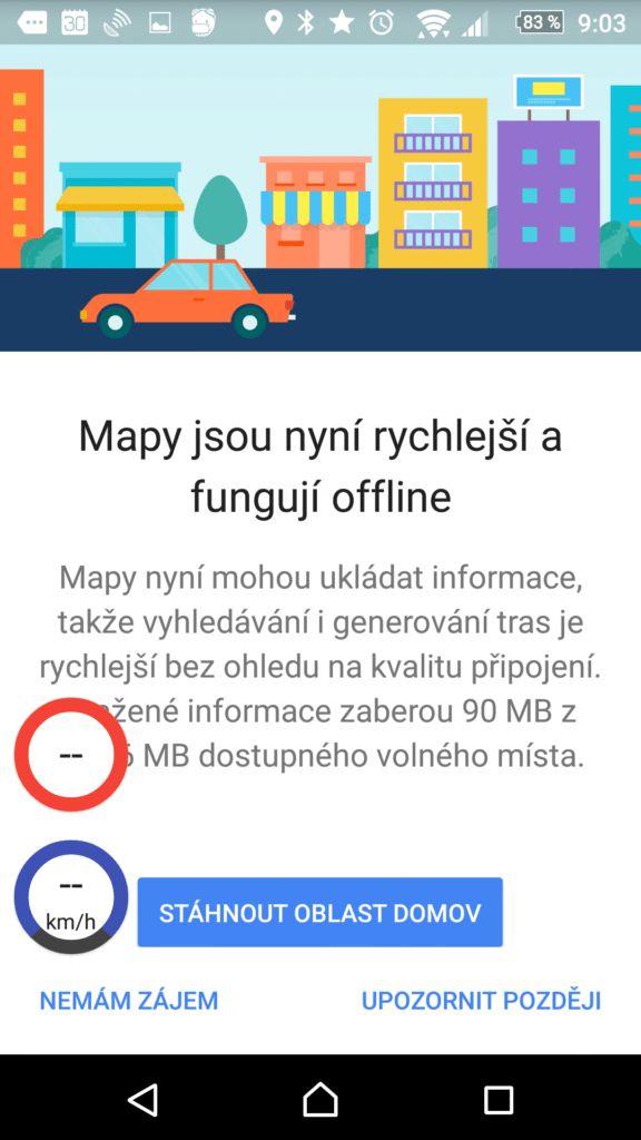 Plovoucí okno se zobrazuje i mimo navigaci
