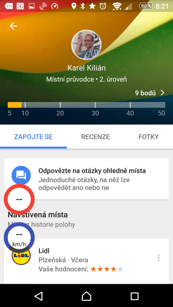 Plovoucí okno se zobrazuje i mimo navigaci