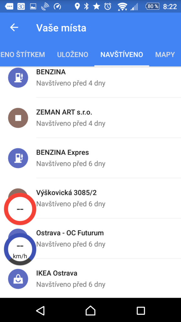 Plovoucí okno se zobrazuje i mimo navigaci