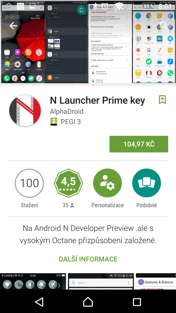 Klič k odemknutí plné verze Prime