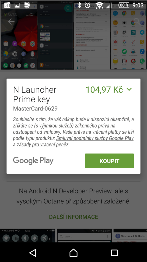 Klič k odemknutí plné verze Prime
