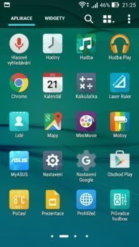 Asus Zenfone Max předinstalované app 2