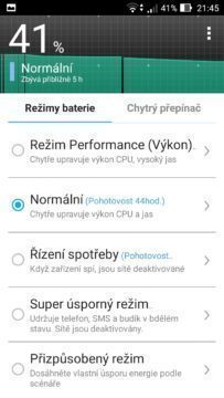 Asus Zenfone Max správce napájeni 1
