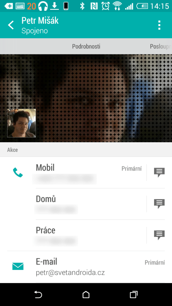 Dialer kontakty a lidé 3