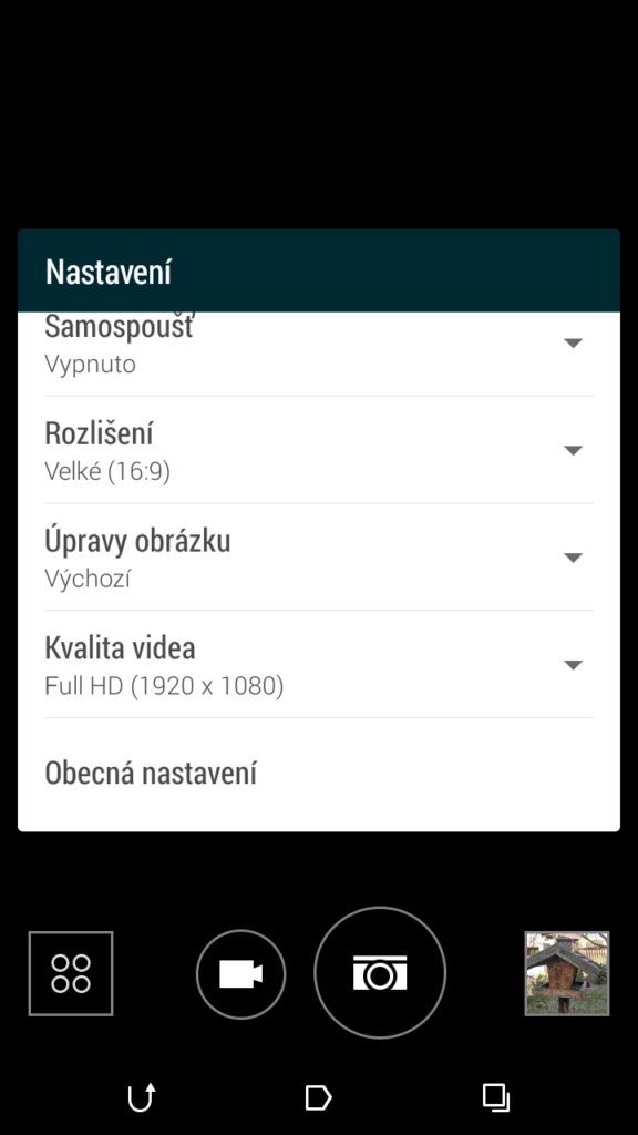 HTC Desire 820 aplikace fotoaparátu 1